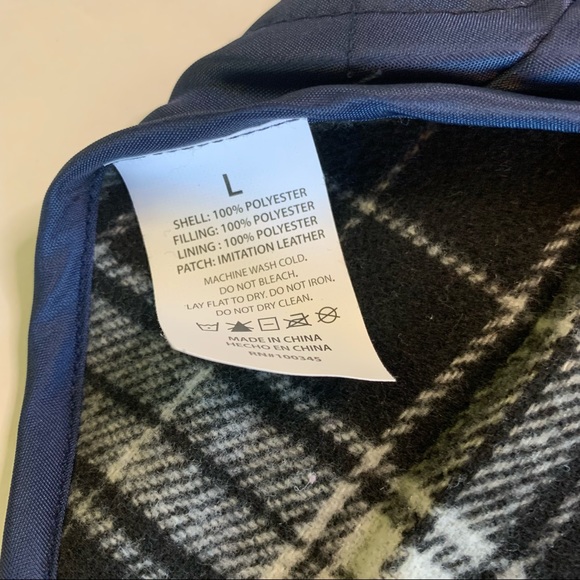 HP Pet Barn Coat | Insulated Puffer Jacket | Quilted | New | L | Navy Blue | Dog - Picture 6 of 17